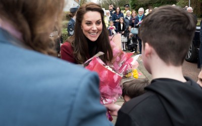 The Duchess of Cambridge visits the office.